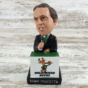 Milwaukee Bucks Eddie Doucette Official Bobblehead